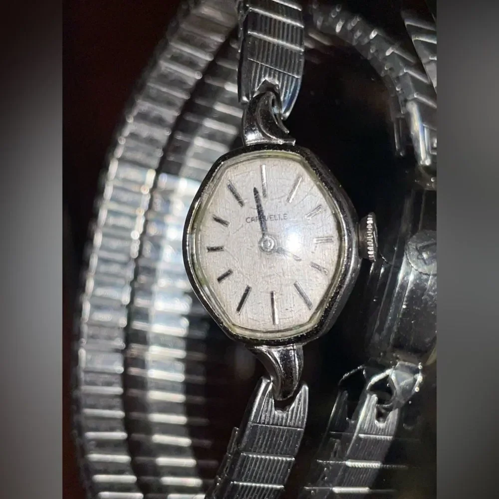 Caravelle Vintage Silver Watch GORGEOUS